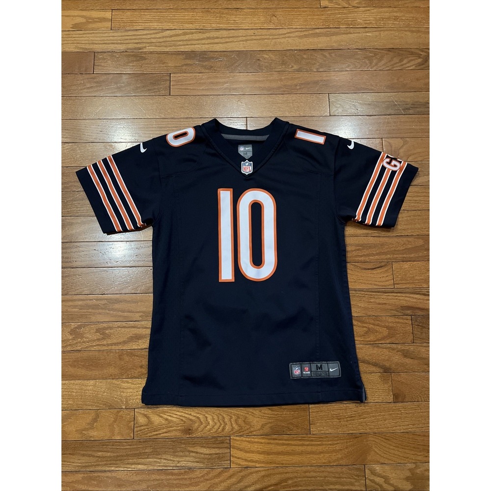 Nike NFL Chicago Bears Mitchell Trubisky #10 Youth Medium 10-12 Navy Jersey